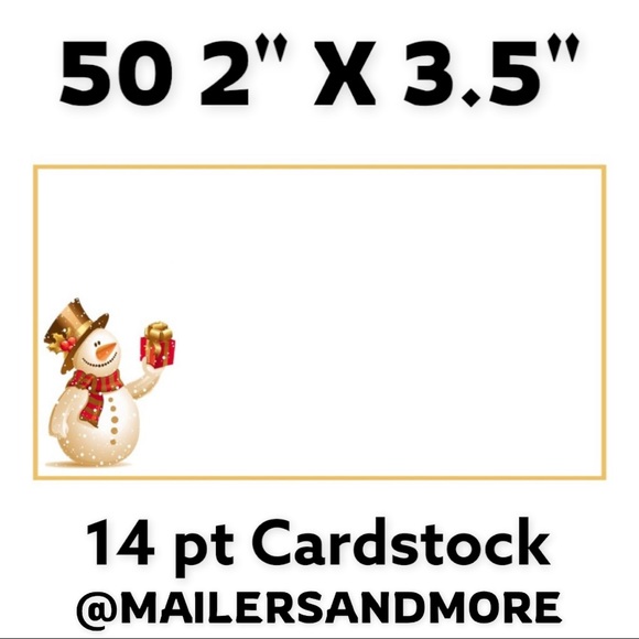 50 Snowman Winter, Christmas, Thank You Cards, PRICE IS FIRM - Picture 1 of 1
